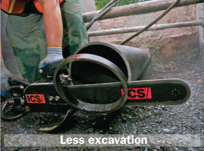 Gas Chain Saw - 16",Complete w/ Chain and Guide Bar